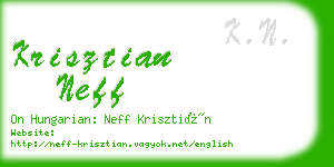 krisztian neff business card